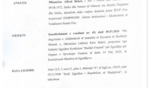 beleri reagon nga qelia mandati im nuk eshte hequr ligjerisht skandali me zgjedhjet ne himare shkon pertej manipulimit