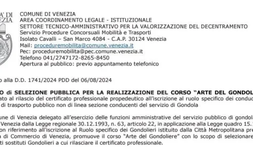 paga deri ne 150 000 euro venecia po kerkon shofere per taksite e ujit ja kriteret