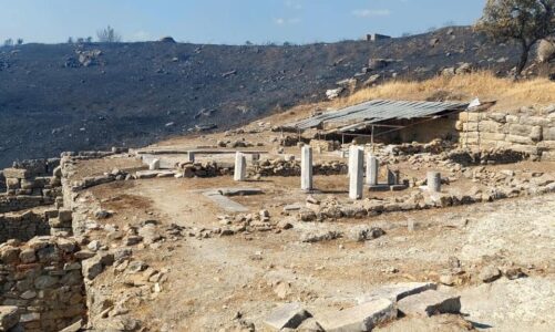 pamjet monumentet e parkut kombetar arkeologjik te finiqit te paprekura nga zjarri meki u dogj bimesia perreth