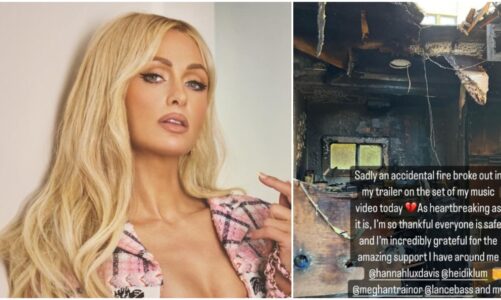 Video/ Kamperi i Paris Hilton merr flakë gjatë xhirimeve të videoklipit të ri