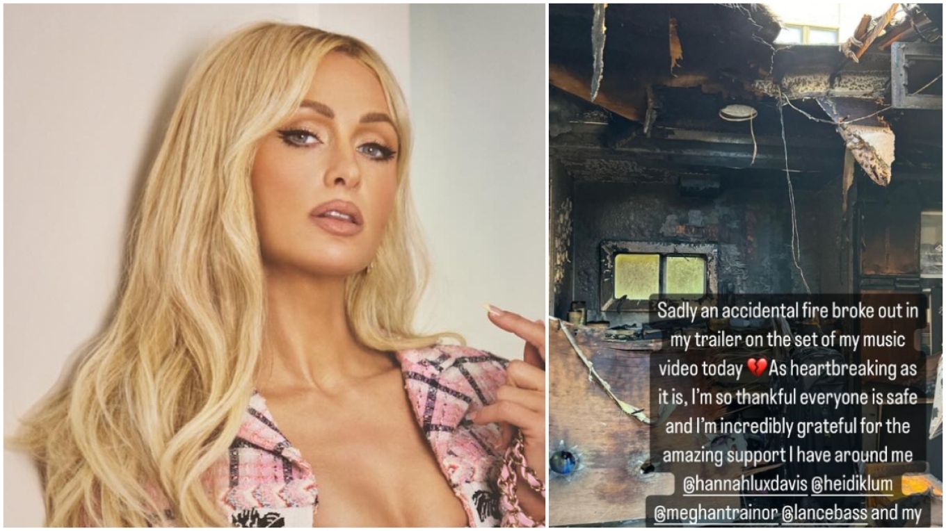 Video/ Kamperi i Paris Hilton merr flakë gjatë xhirimeve të videoklipit të ri