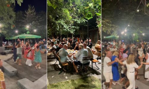 videolajm muzika dhe festa ska te ndalur ne shtepine e birres korca turistet e huaj dhe vendas bejne gezuar vetem me birren korca