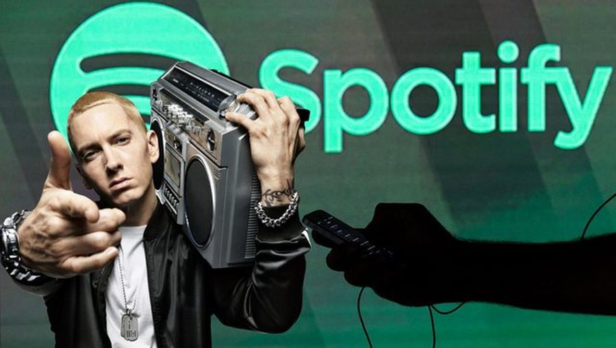 Eminem vs Spotify: Reperi humb gjyqin për këngët e tij