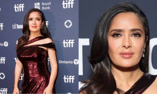 FOTO/ Salma Hayek zbulon thinjat e saj natyrale në tapetin e kuq