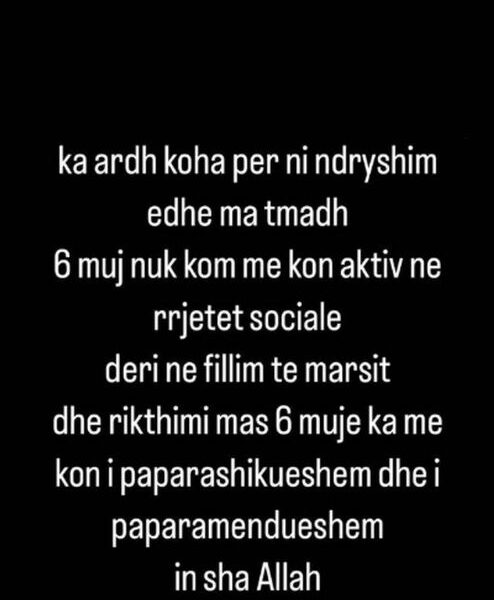 i paparashikueshem hoqi dore nga muzika dhe iu perkushtua fese fero merr vendimin e papritur cfare po paralajmeron reperi