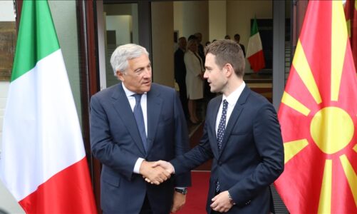 mucunski tajani italia eshte nder mbeshtetesit me te medhenj te synimeve strategjike te maqedonise se veriut