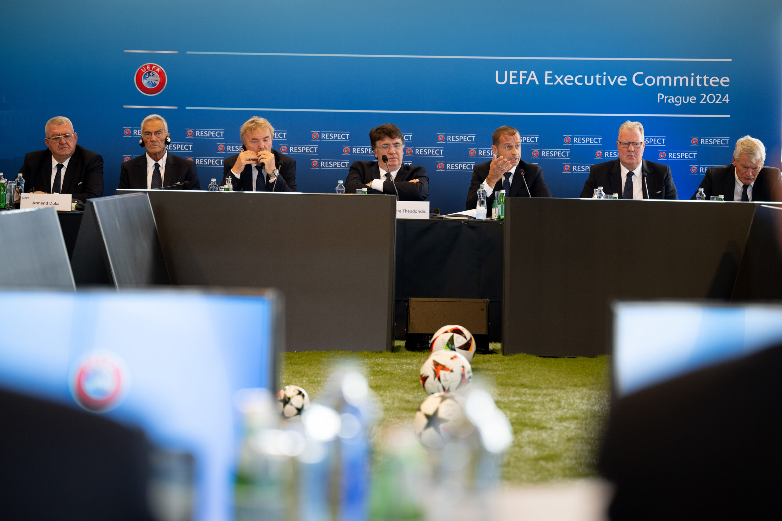 PRAGUE, CZECHIA - SEPTEMBER 24: UEFA Executive Committee - Prague 2024 on September 24, 2024 in Prague, Czechia (Photo by Kristian Skeie - UEFA/UEFA via Getty Images)