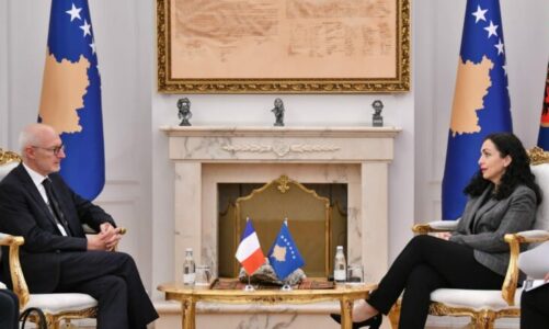 osmani takim me ambasadorin e frances diskutuan per zhvillimet e fundit ne fushen e sigurise