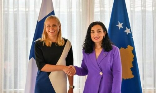 Presidentja, Vjosa Osmani: Kosova e Finlanda partnere të palëkundura