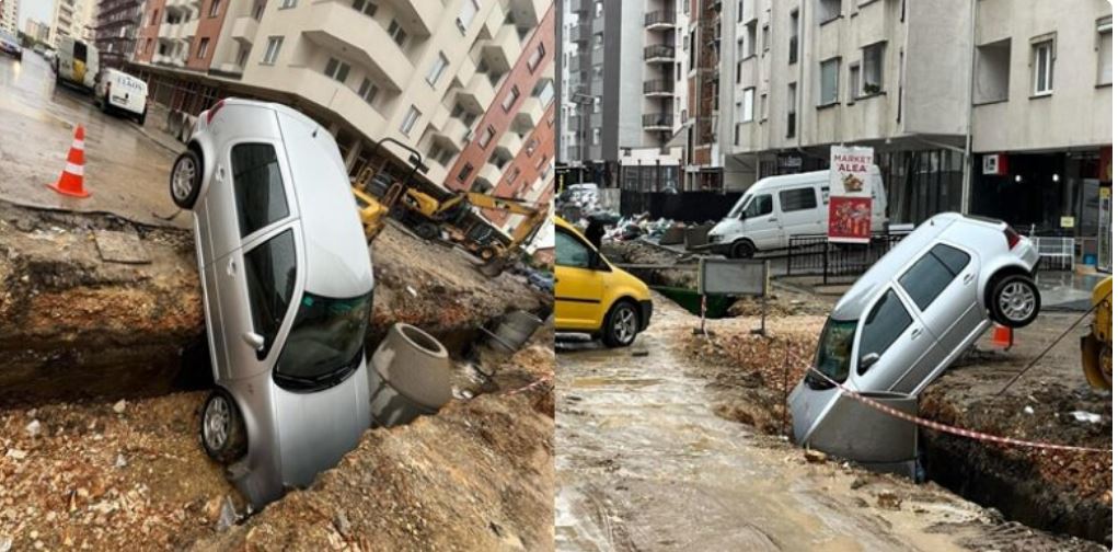 video makina bie ne gropen e punimeve ne fushe kosove