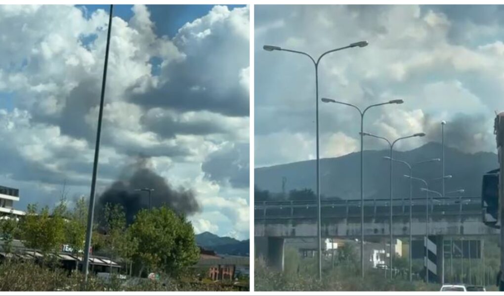 zjarr ne afersi te nje qendre tregtare ne lunder shtellunga te zeza tymi nga godina pamjet nga vendngjarja