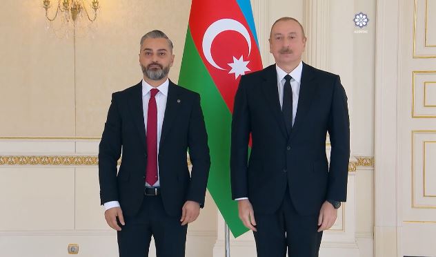 besart kadia ambasador i shqiperise ne azerbajxhan presidenti ilham aliyev pranon letrat kredenciale