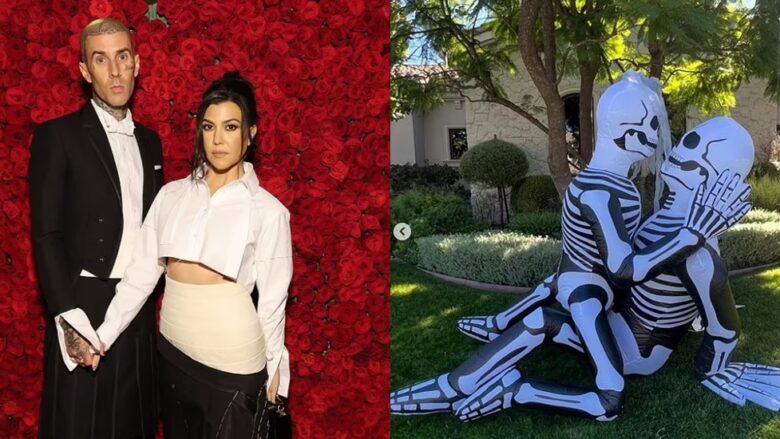 e neveritshme kourtney kardashian dhe travis barker kritikohen per dekorin e cuditshem te halloween it