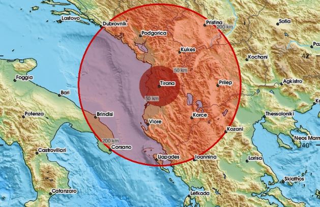 lekundje termeti ne tirane ja sa ishte magnituda