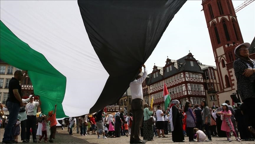 ne frankfurt te gjermanise ndalohet protesta ne mbeshtetje te palestines