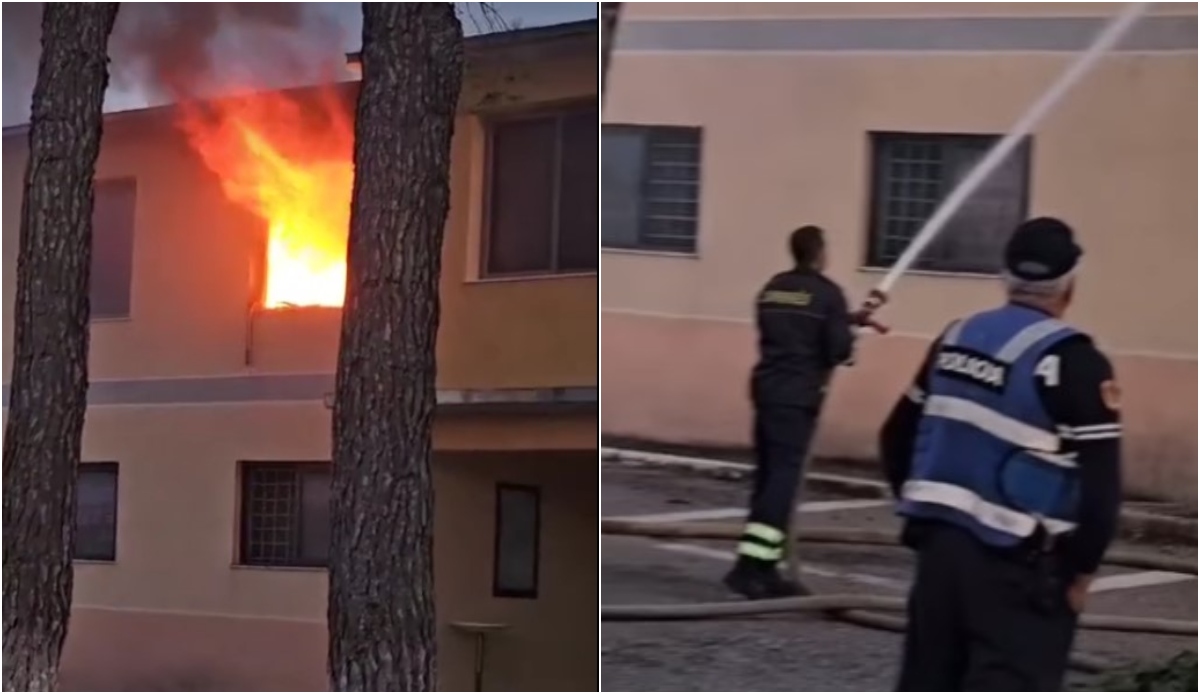 perfshihet nga flaket nje zyre ne komisariatin e policise shijak ja cfare dyshohet se shkaktoi zjarrin