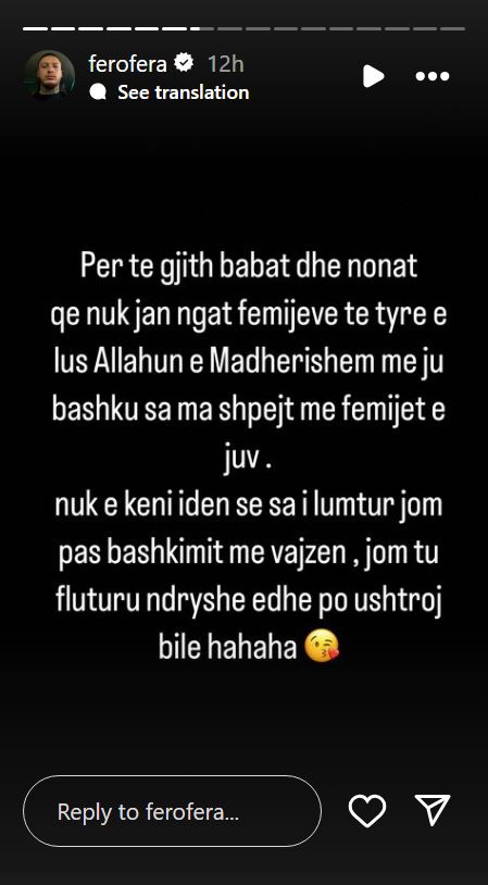 reperi fero fitoi ceshtjen mbi kujdestarine e vajzes reagon per here te pare arbenita ismajli femijet do rriten dhe do kuptojne se kush ishte 1