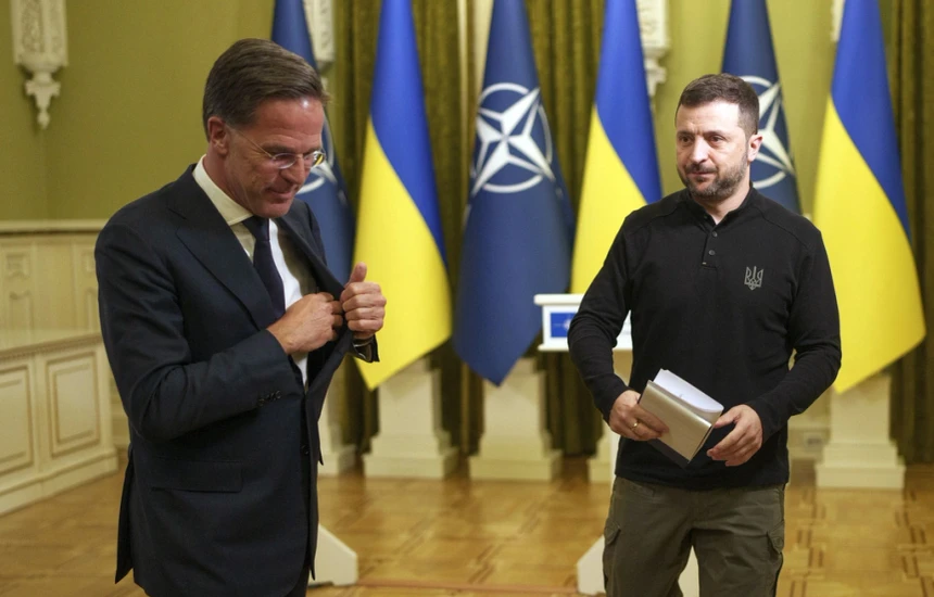 Rutte viziton Ukrainën në udhëtimin e parë si shef i ri i NATO-s