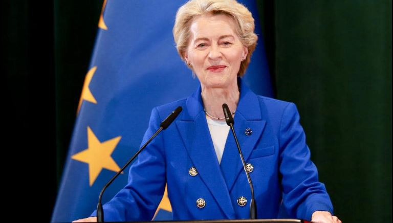 ursula von der leyen perfundon takimin me presidentin begaj ne fokus integrimi i shqiperise ne be