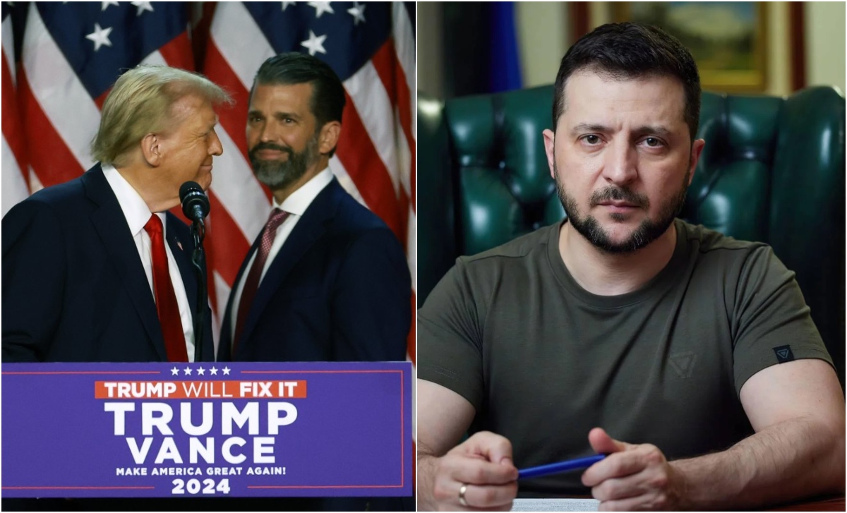 djali i donald trump tallet me presidentin zelensky ne lidhje me ndihmat e amerikes per ukrainen ja postimi qe po ben xhiron e rrjetit