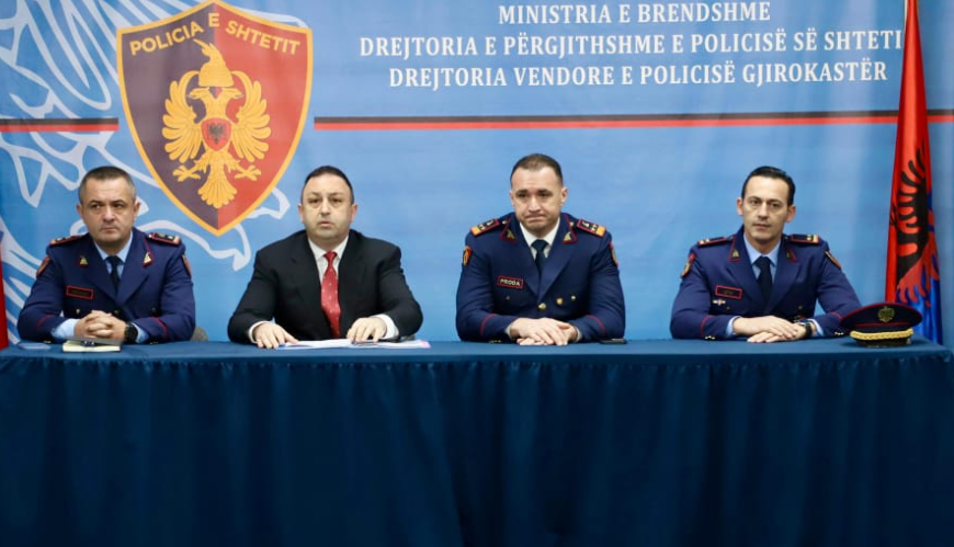 ministri i brendshem dhe ilir proda prezantojne drejtoret e rinj te policise ne fier vlore gjirokaster dhe berat porosite qe lane per secilin qark kerkoj ne menyre imediate