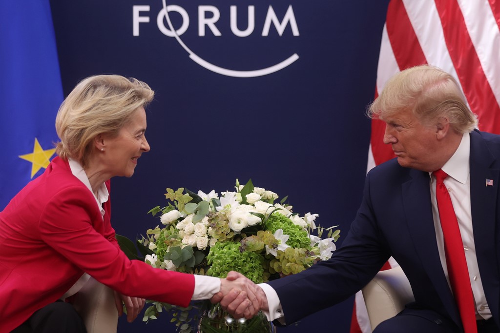 presidentja e ke telefonate me donald trump ursula von der leyen bisede e shkelqyer diskutuam per mbrojtjen dhe ukrainen