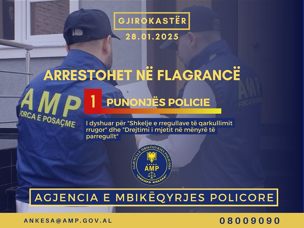 drejtonte makinen i dehur dhe shkaktoi aksident amp arreston punonjesin e policise